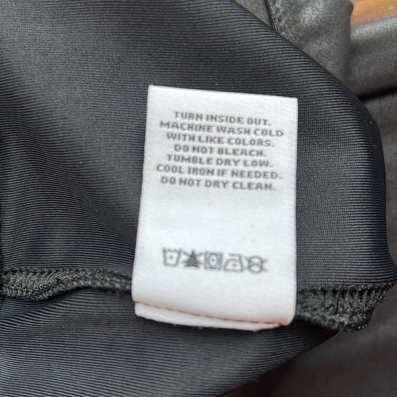 NWOT Spring & Mercer Black Pleather Leggings Size XL - Picture 8 of 8